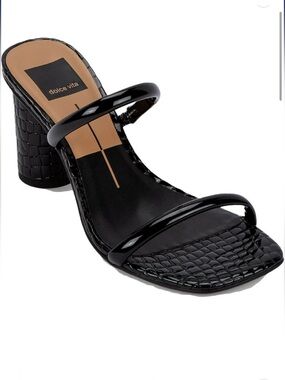Dolce Vita Women’s Black Strappy Block Heel Sandal Size 11